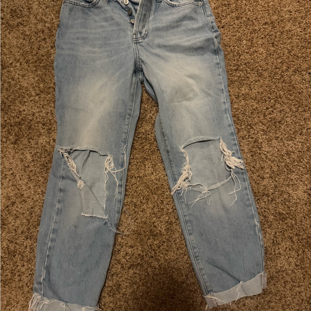 BDG Light Blue Distressed Boyfriend Jeans